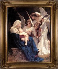 Song of the Angels Gold Framed Canvas - 24x30